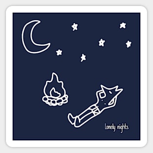 Lonely Nights Sticker